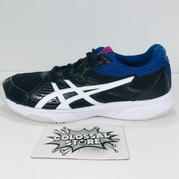 ❌SOLD❌ Asics Gel Upcourt 3 Volleyball Shoes Black Blue White - Picture 4 of 9